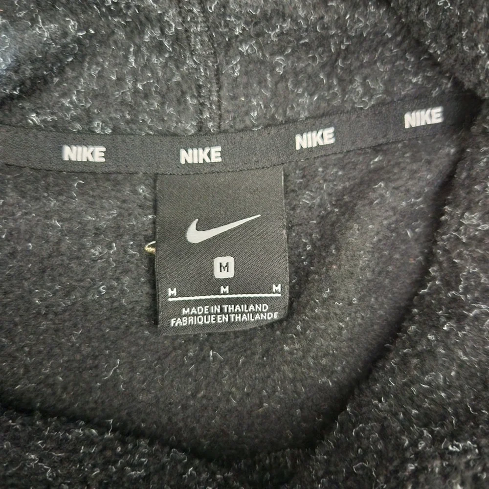 Nike Women Dark Grey Cowl Neck Therma-FIT Fleece Pullover Sweatshirt Medium